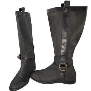 Cole Haan NikeAir women's 8 tall black leather riding boots